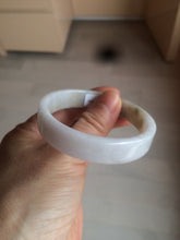 Load image into Gallery viewer, 51mm Certified Type A 100% Natural light purple/brown/white square Jadeite Jade bangle Y152-8073
