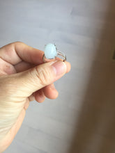 Load image into Gallery viewer, 100% natural type A white four-prong jadeite jade ring PA80
