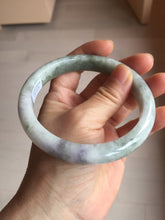 Load image into Gallery viewer, 66.5mm certified 100% natural Type A ligit green purple white gray Breeze of Provence series(普罗旺斯的风)  jadeite jade bangle AZ171-1025

