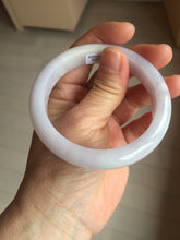Load image into Gallery viewer, 56mm certified 100% Natural type A light purple white Jadeite Jade bangle PH192-8254
