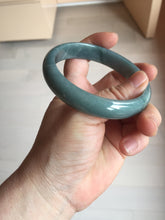 Load image into Gallery viewer, 61mm Certified Type A 100% Natural dark green/blue/gray/black Guatemala Jadeite bangle AZ144-6426
