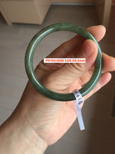 Load image into Gallery viewer, Type A 100% Natural dark green/white/black Jadeite Jade bangle (with defects) group 1
