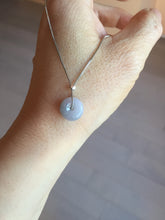 Load image into Gallery viewer, 10.5mm Type A 100% Natural purple green gray Jadeite Safety Guardian Button donuts pendant group PH121 Add on item
