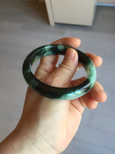 Load image into Gallery viewer, Shopify only 56.6mm Certified 100% natural Type A dark green/black jadeite jade bangle PF76-3520
