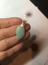 Load image into Gallery viewer, 100% natural type A sunny green jadeite jade Willow leaf/petal pendant group AC80

