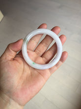 Load image into Gallery viewer, 54mm Certified type A 100% Natural sunny green purple round cut Jadeite bangle PC101-4952
