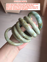 Load image into Gallery viewer, 54-57mm Certified type A 100% Natural yellow/brown Jadeite bangle group GL6
