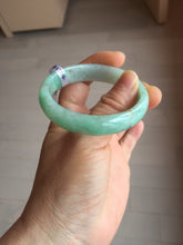Load image into Gallery viewer, 50.5mm Certified Type A 100% Natural sunny apple green/red oval Jadeite Jade bangle BG61-0174
