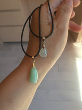 Load image into Gallery viewer, 100% Natural type A icy watery sunny green white yellow Jadeite Jade blessed melon(福瓜) pendant group AZ156 Add on item
