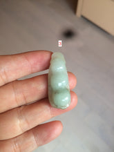 Load image into Gallery viewer, Type A 100% Natural white/green/purple Four Seasons Fortune Beans jadeite jade pendant group W108
