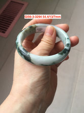 Load image into Gallery viewer, 55-60mm certified 100% natural Type A dark green brown yellow purple black gray Mountain &amp; Forest Series  jadeite jade bangle group GL56
