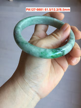 Load image into Gallery viewer, Sale! Type A 100% Natural dark green/white/black Jadeite Jade bangle with defects group 3
