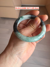 Load image into Gallery viewer, 52-60mm certified Type A 100% Natural green yellow purple gray black Jadeite Jade bangle GL54
