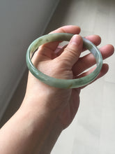 Load image into Gallery viewer, 70mm certified Type A 100% Natural dark green brown white plus size Jadeite Jade bangle BH231-0510
