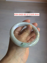 Load image into Gallery viewer, 58-64mm certified 100% Natural type A green/gray jadeite jade bangle group S33 (Clearance)
