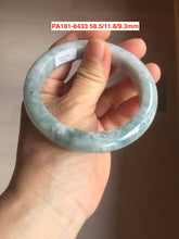 Load image into Gallery viewer, 54-59mm certified Type A 100% Natural dark green/white/black Jadeite Jade bangle group with defects GL51
