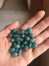 Load image into Gallery viewer, 10.5x7.8mm Type A 100% Natural  green dark green blue black gray Guatemala Jadeite Jade LuluTong (Every road is smooth) bead pendant group PB300 Add on item. No sale alone.
