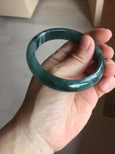 Load image into Gallery viewer, 55mm Certified Type A 100% Natural dark green/blue/gray/black Guatemala Jadeite bangle PB281-0710
