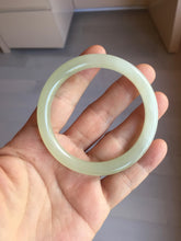 Load image into Gallery viewer, 53.6mm Certified 100% Natural icy watery Crystal Sugar Yellow White(黄冰糖) Nephrite Bangle HN156-9688
