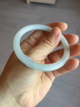 Load image into Gallery viewer, Shopify only 5385mm Certified 100% natural Type A light green white jadeite jade bangle AX135-0224 add on item
