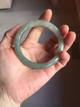Load image into Gallery viewer, 56.5mm Certified 100% natural Type A oily dark green/gray/black (老油青) jadeite jade bangle PF34-5472
