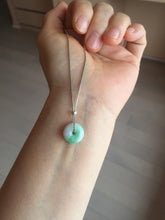 Load image into Gallery viewer, 12.5mm Type A 100% Natural sunny green white purple Jadeite Safety Guardian Button donuts pendant PH60 Add on item
