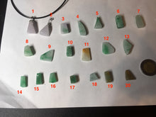 Load image into Gallery viewer, 100% natural type A icy watery sunny green/purple/yellow small Jadeite Jade baroque pendant group BK103
