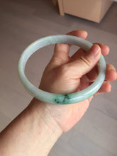Load image into Gallery viewer, Etsy 已经列 80mm certified Type A 100% Natural sunny green purple yellow(FU LU SHOU 福禄寿) plus size Jadeite Jade bangle BG212-5428

