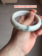 Load image into Gallery viewer, 52-63mm certified Type A 100% Natural dark green/white/purple/black Jadeite Jade bangle group with defects PA
