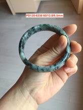 Load image into Gallery viewer, 51-60mm Certified Type A 100% Natural green/dark green Jadeite Jade bangle group F128
