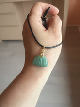 Load image into Gallery viewer, 5-18mm Type A 100% icy watery natural green blue purple white seashell/wing jadeite Jade Pendant necklace group AA68
