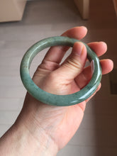 Load image into Gallery viewer, 60.2mm certified type A 100% Natural sunny green brown oily dark green gray black Jadeite jade bangle PH191-6937
