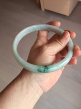 Load image into Gallery viewer, 80mm certified Type A 100% Natural synny green purple yellow(FU LU SHOU 福禄寿) plus size Jadeite Jade bangle BG212-5428
