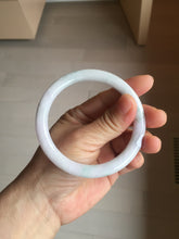 Load image into Gallery viewer, 59.2mm Certified Type A 100% Natural light green white purple round cut jadeite Jade bangle PB258-3208
