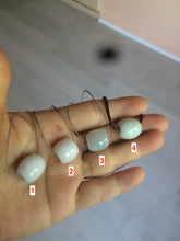 Load image into Gallery viewer, 12-14mm Type A 100% Natural white/light green/purple Jadeite Jade LuluTong (Every road is smooth) pendant S68
