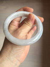 Load image into Gallery viewer, 59.8mm Certificated Type A 100% Natural White purple gray Jadeite Jade bangle AA116-8440

