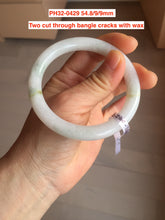 Load image into Gallery viewer, 55-60mm certified 100% natural Type A white black gray  jadeite jade bangle group GL55 Add on item
