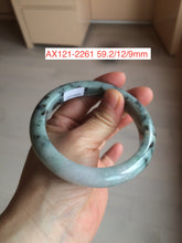 Load image into Gallery viewer, Sale! Type A 100% Natural dark green/white/black Jadeite Jade bangle with defects group 3
