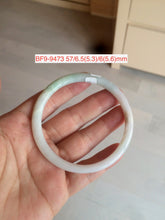 Load image into Gallery viewer, Type A 100% Natural dark green/white/black/purple Jadeite Jade bangle (with big defects) group 4
