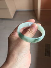 Load image into Gallery viewer, 51.5mm Certified type A 100% Natural light green thin Jadeite Jade bangle PB269-1039
