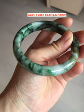 Load image into Gallery viewer, 52-60mm certified Type A 100% Natural green yellow purple gray black Jadeite Jade bangle GL54
