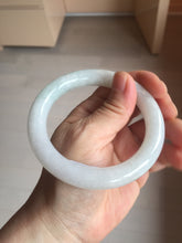 Load image into Gallery viewer, 57.8mm Certified Type A 100% Natural light green purple chubby round cut Jadeite bangle BS127-4027
