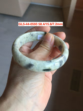 Load image into Gallery viewer, Sale! Certified type A 100% 50-59mm Natural green/white/beige/eggplant purple/black spring garden Jadeite bangle group GL5(31-50)
