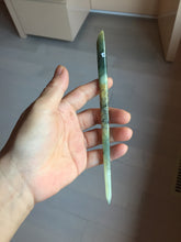 Load image into Gallery viewer, 17-18cm 100% Natural Green Blue Yellow Xiu Jade (Serpentine) Quiet Country Serial Hairpin AW69
