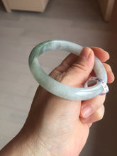 Load image into Gallery viewer, 57.5mm certified type A 100% Natural icy watery dark green/gray/black/purple Jadeite jade bangle PF38-5478
