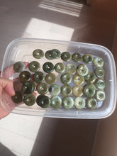 Load image into Gallery viewer, 22-25mm Type A 100% Natural dark green/white/yellow /gray/black Jadeite Jade Safety Guardian Button donut Pendant group PB49 (Add-on items)
