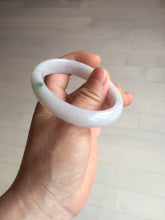 Load image into Gallery viewer, 52mm certified type A100% Natural green purple oval Jadeite Jade bangle BM34-0270
