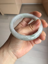 Load image into Gallery viewer, 57.8mm certified 100% certified natural  light green white fresh air jadeite jade bangle PC251-0569
