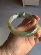 Load image into Gallery viewer, 57.6mm certified type A 100% Natural brown/balck/white jadeite jade bangle C72-4152
