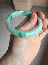 Load image into Gallery viewer, 54mm certified 100% natural Type A sunny green jadeite jade bangle PB165-4664
